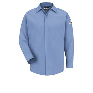 Bulwark Shirts - Men's Gripper Front Long Sleeve Shirt 7Oz Cmftouch