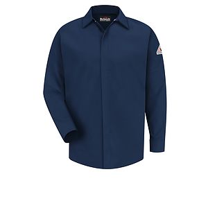 Bulwark - Work Shirt - Men's 7Oz Ct2 Gripper Front Shirt Grey