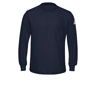 Bulwark Shirts - Men's Long-Sleeve Khaki Lightweight T-Shirt