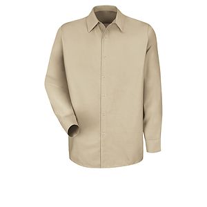 Red Kap Food Processing -  Men's Long Sleeve Specialized Pocketless Work Shirt