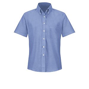 Red Kap Shirts -  Women's Blu/Wh Str Drs Shirt 60/40 Oxf