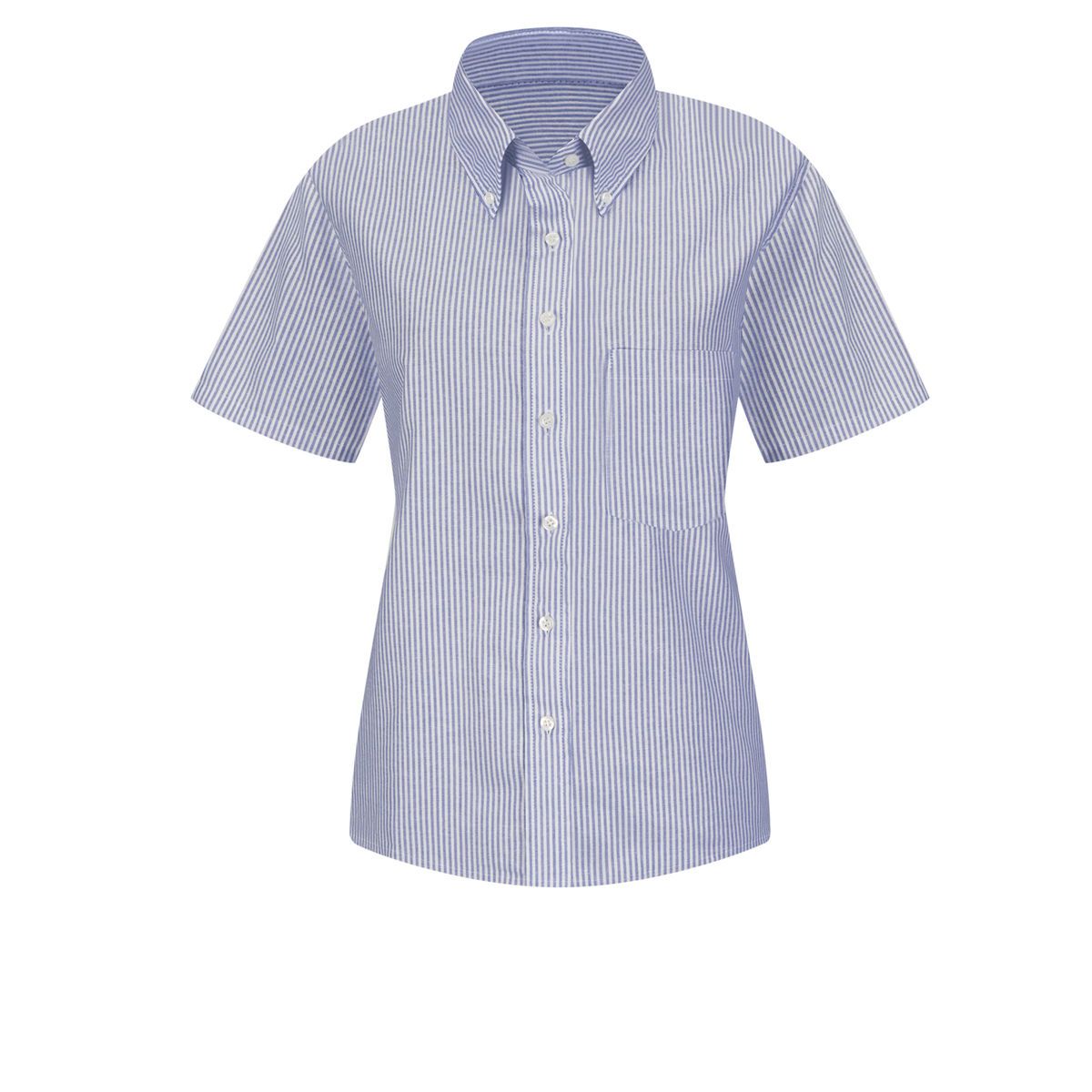 Red Kap Shirts -  Women's Blu/Wh Str Drs Shirt 60/40 Oxf