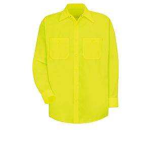 Red Kap Hi-Visibility - Men's Hi-Visibility Long Sleeve Work Shirt