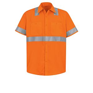Red Kap Hi-Visibility - Men's Hi-Visibility Short Sleeve Work Shirt