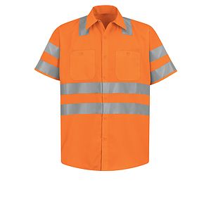 Red Kap Hi-Visibility - Men's Hi-Visibility Short Sleeve Work Shirt