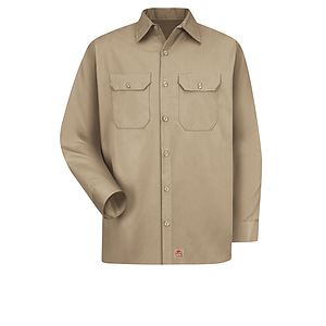 Red Kap Shirts -  Men's Long Sleeve Utility Uniform Shirt