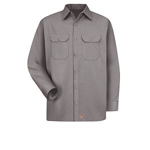 Red Kap Shirts -  Men's Long Sleeve Utility Uniform Shirt