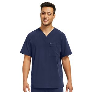 White Cross - CRFT - Men's 4-Pocket V-Neck Top