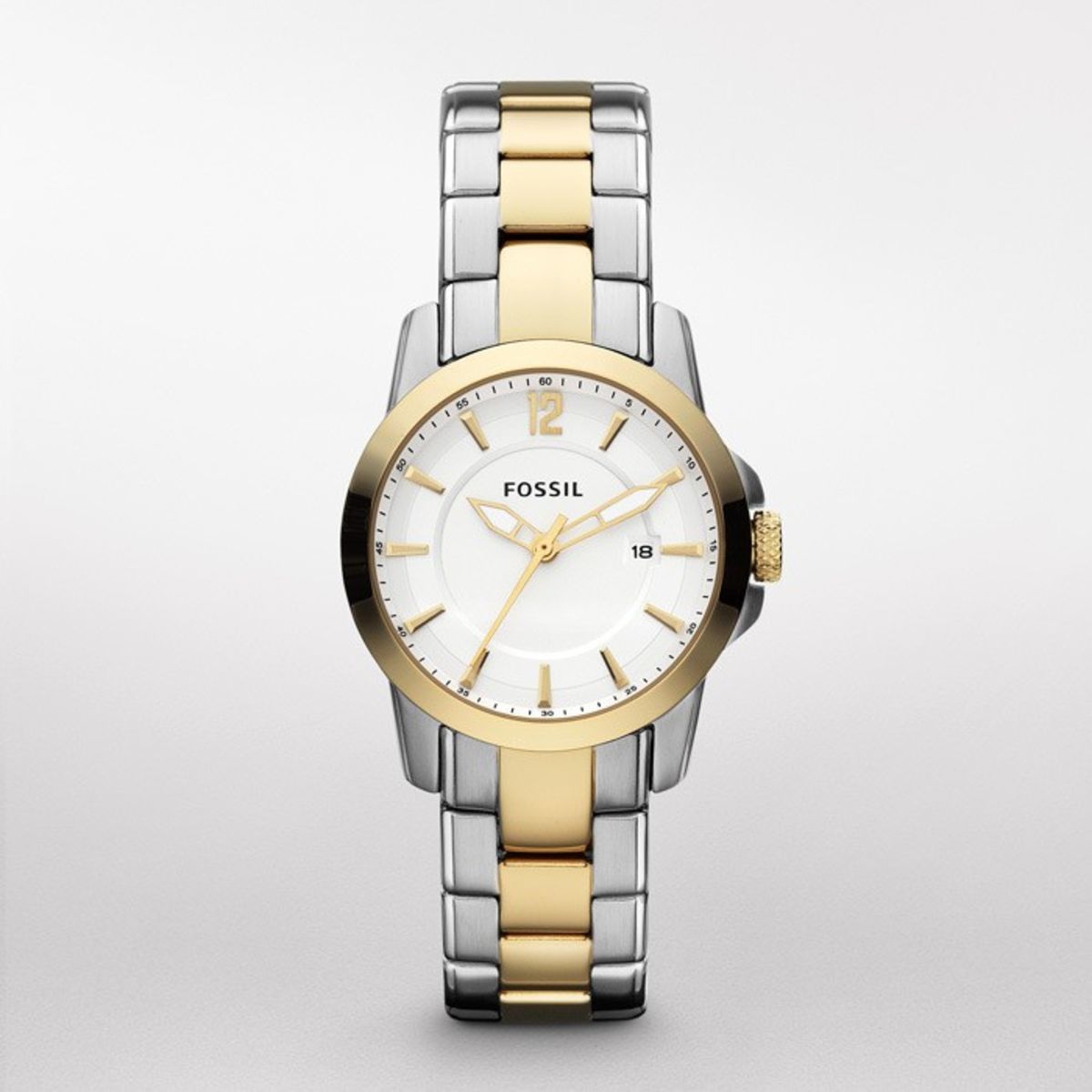 Promotional Fossil Classic Casual Two Tone Ladies Watch