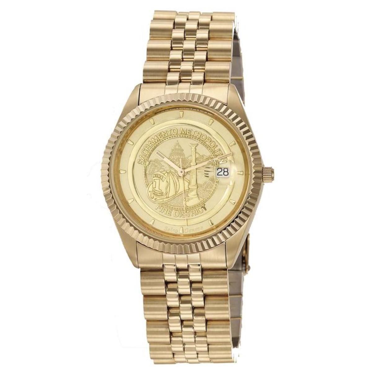 Selco Geneve Men Commander Medallion Gold Watch | Corporate  display picture 3