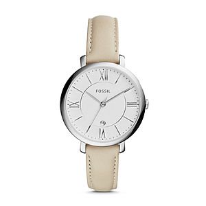 Fossil Jacqueline White Leather Watch