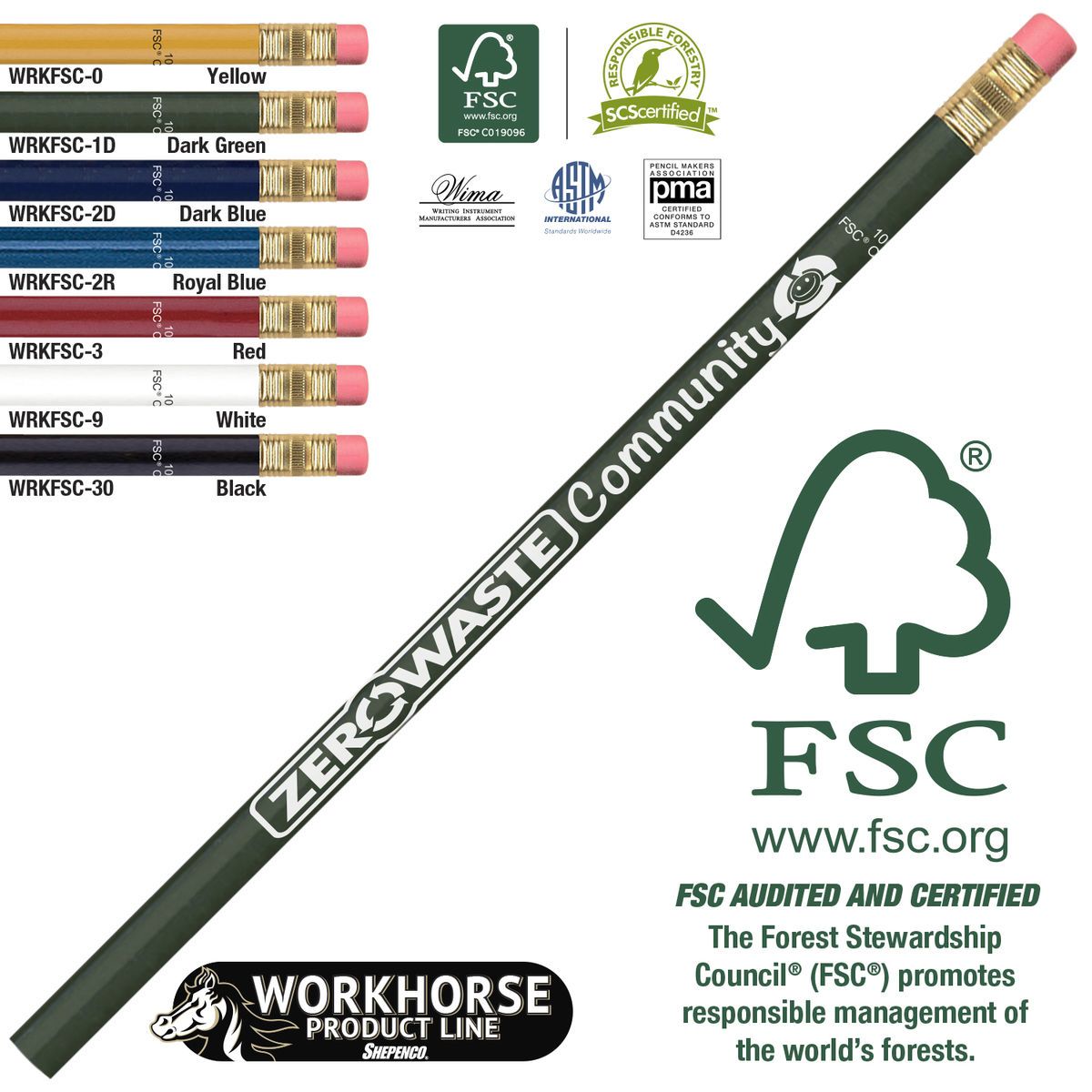 FSC Certified Create-A-Pencil Custom Pencil
