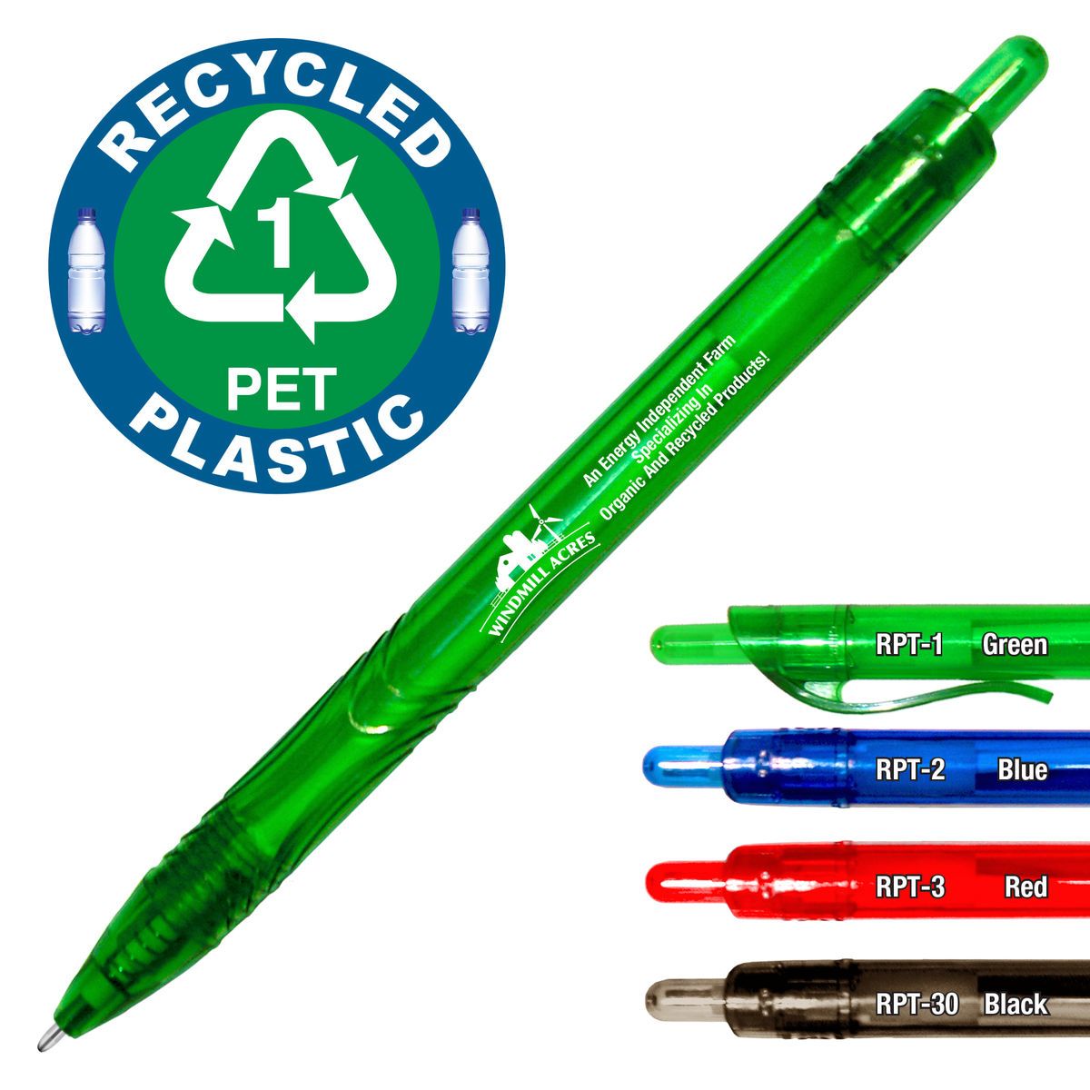 REPEAT 100 Recycled P.E.T. Ballpoint Pen