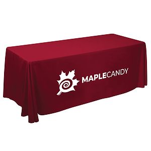 6' Value Lite Table Throw (White Imprint, 1 Location)