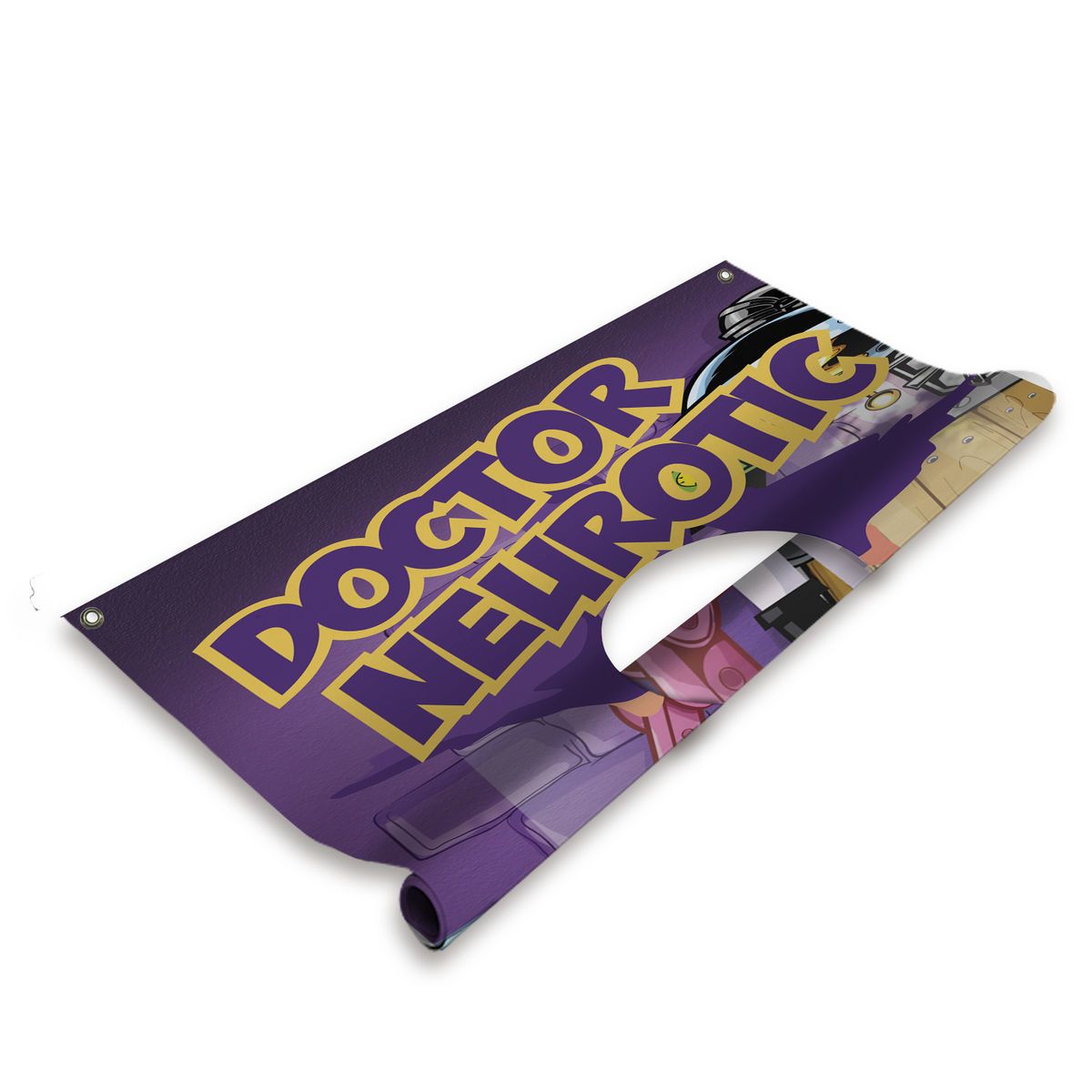 3.5' FrameWorx Single Face Cutout Replacement Banner (Single-Sided)
