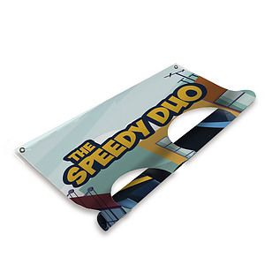 3.5' FrameWorx Double Face Cutout Replacement Banner (Single-Sided)