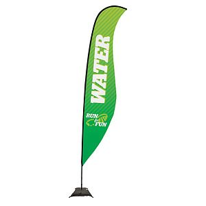 17' Premium Sabre Sail Sign Kit (Single-Sided with Scissor Base)