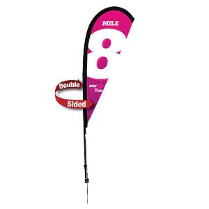 6' Premium Teardrop Sail Sign Kit (Double-Sided with Ground Spike)