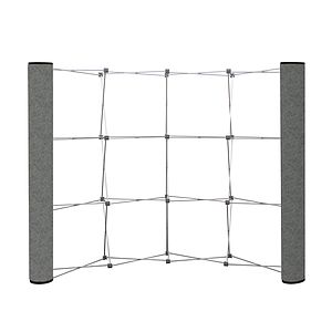 Curved Show 'N Rise Floor Display End Panel (Fabric)