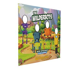 8.5' FrameWorx Quad Face Cutout Banner (Single-Sided)