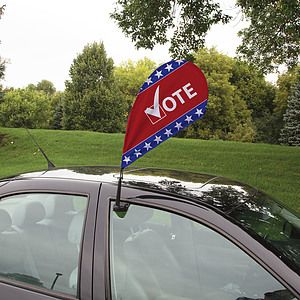 Mini Teardrop Sail Sign with Clip-On Base Kit Double-Sided