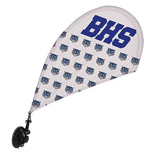 Mini Teardrop Sail Sign with Suction Cup Base Kit Single-Sided