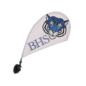 Mini Teardrop Sail Sign with Suction Cup Base Kit Double-Sided