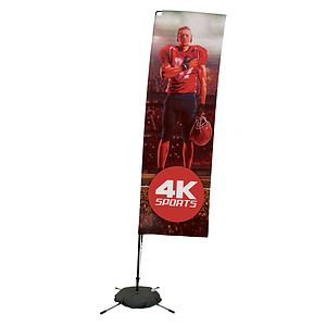 10' Streamline Rectangle Sail Sign Kit (Single-Sided with Scissor Base)