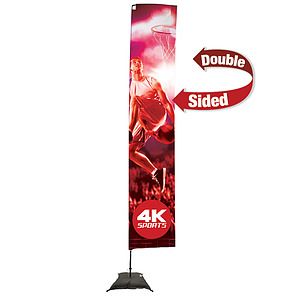 14.5' Streamline Rectangle Sail Sign Kit (Double-Sided with Scissor Base)