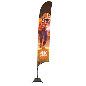 17' Streamline Razor Sail Sign Kit (Single-Sided with Scissor Base)