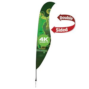 17' Streamline Sabre Sail Sign Kit (Double-Sided with Ground Spike)