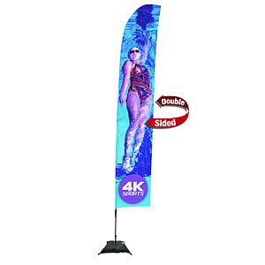 17' Streamline Blade Sail Sign Kit (Double-Sided with Scissor Base)