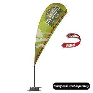 13' Value Teardrop Sail Sign Kit (Double-Sided with Cross Base)