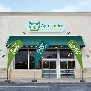 13' Value Teardrop Sail Sign Kit (Single-Sided with Cross Base)