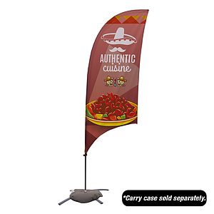 7.5' Value Razor Sail Sign Kit (Single-Sided with Cross Base)