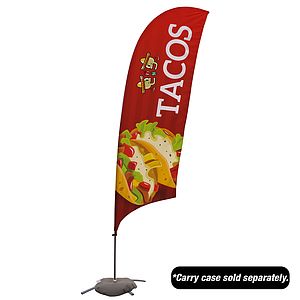 10.5' Value Razor Sail Sign Kit (Single-Sided with Cross Base)