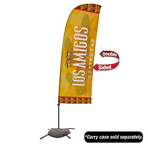 7.5' Value Blade Sail Sign Kit (Double-Sided with Cross Base)
