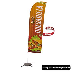 10.5' Value Blade Sail Sign Kit (Double-Sided with Cross Base)