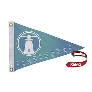 12" x 18" Polyester Pennant Flag Double-Sided