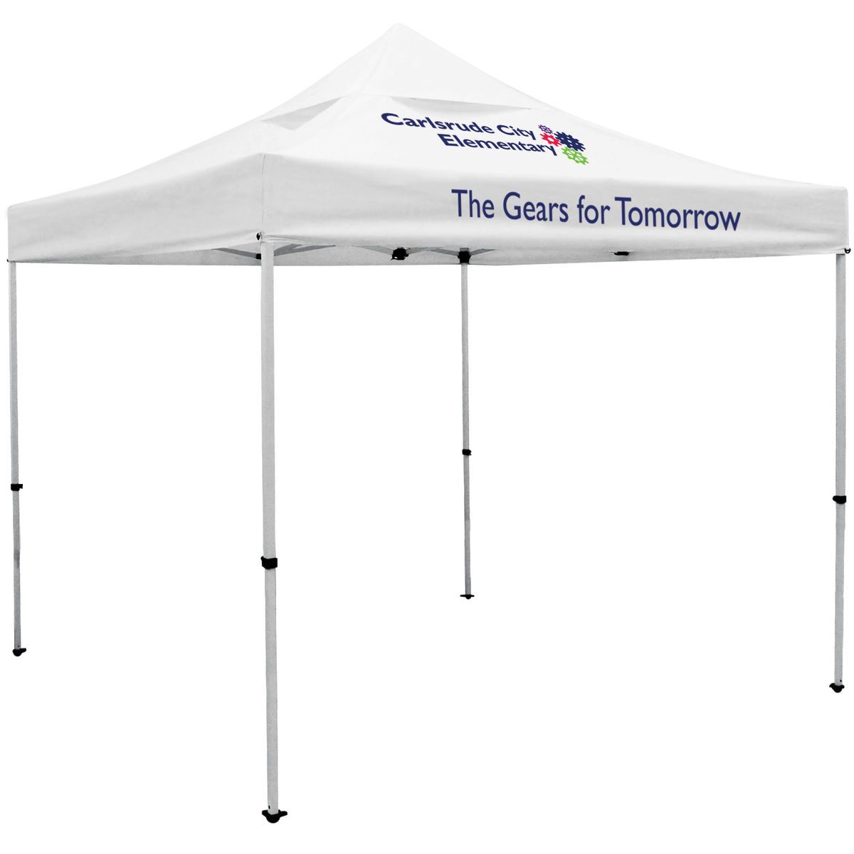 10' Deluxe Tent Kit with Vented Canopy (Imprinted, 2 Locations)