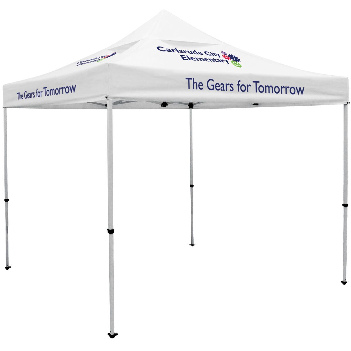 10' Deluxe Tent Kit with Vented Canopy (Imprinted, 4 Locations)