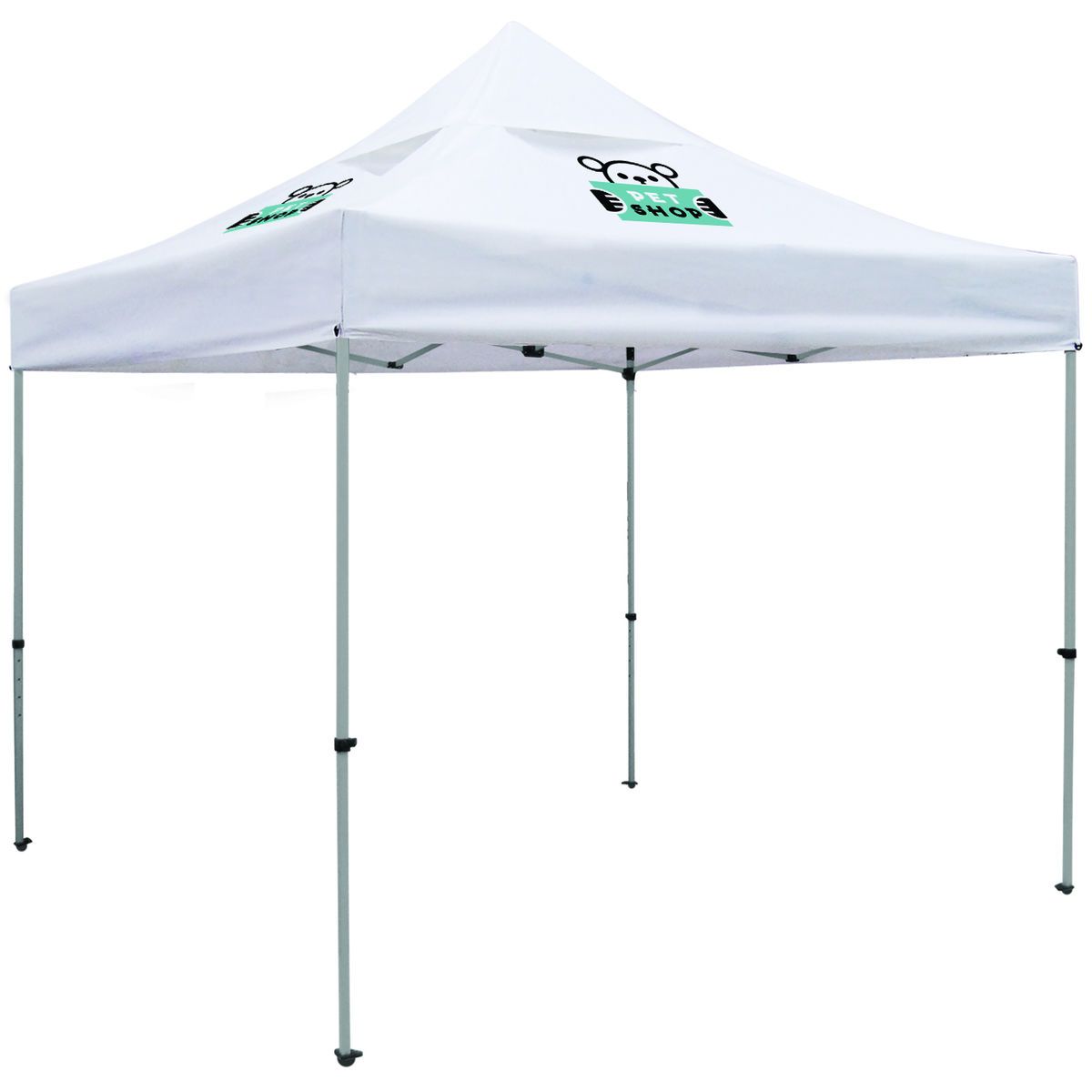 10' Premium Tent Kit with Vented Canopy (Imprinted, 2 Locations)