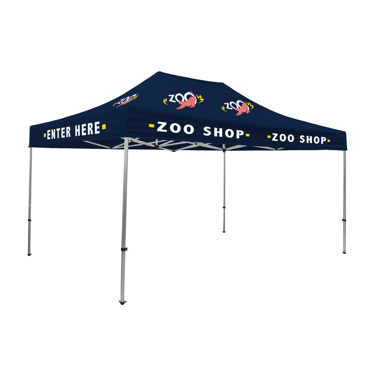 15' Premium Tent Kit (Imprinted, 7 Locations)