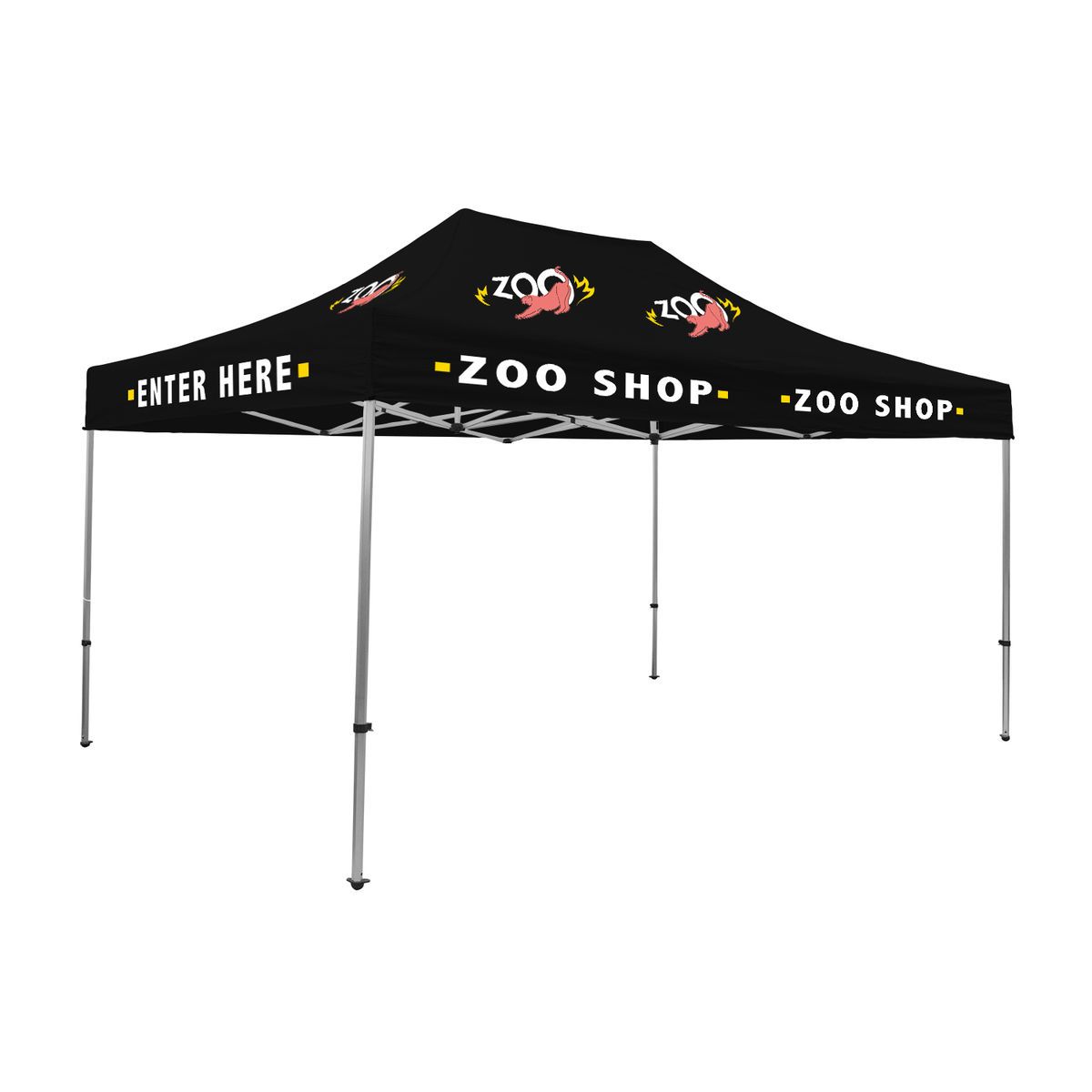 15' Premium Tent Kit (Imprinted, 9 Locations)