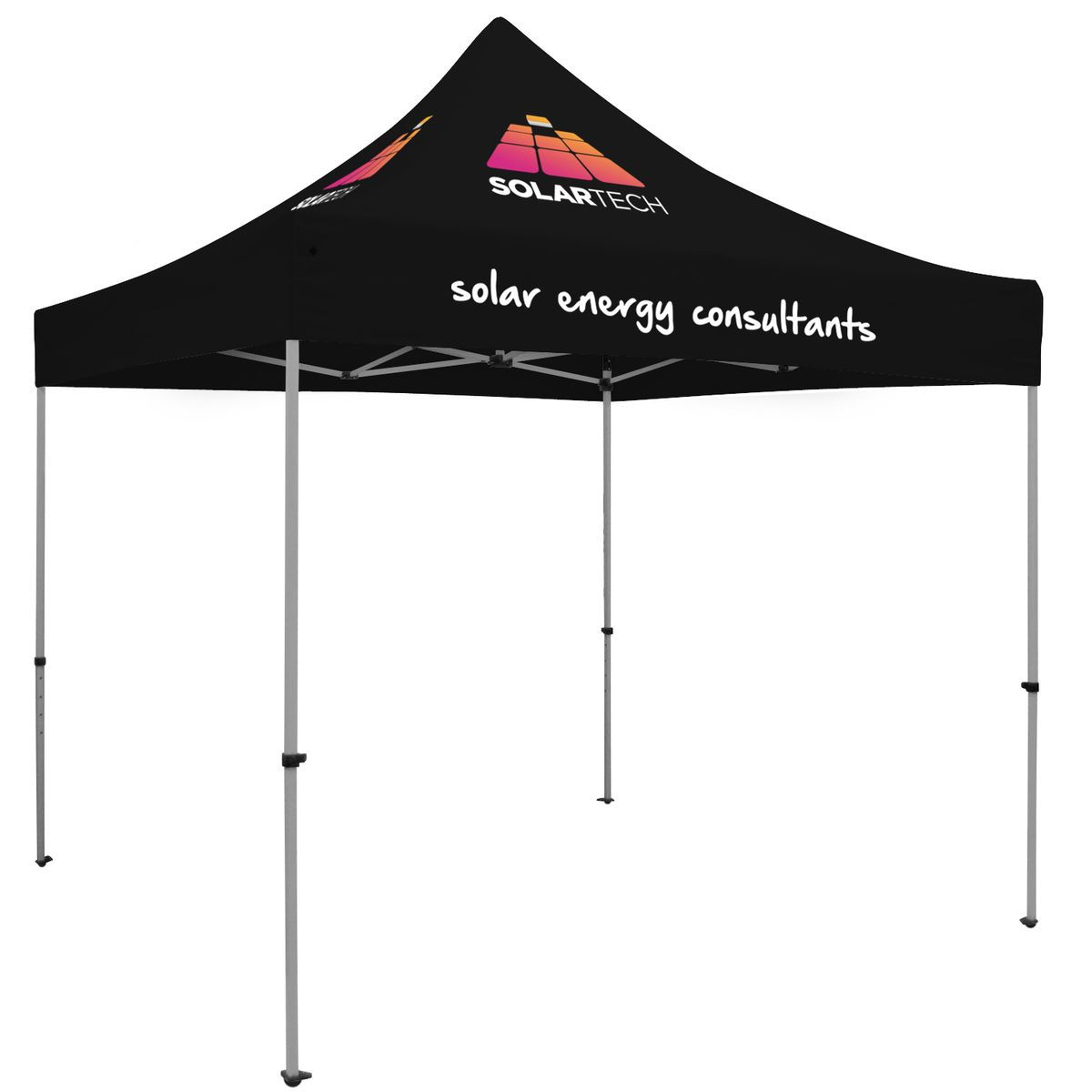 Promotional 10' premium tent kit (imprinted, 3 locations) Personalized ...