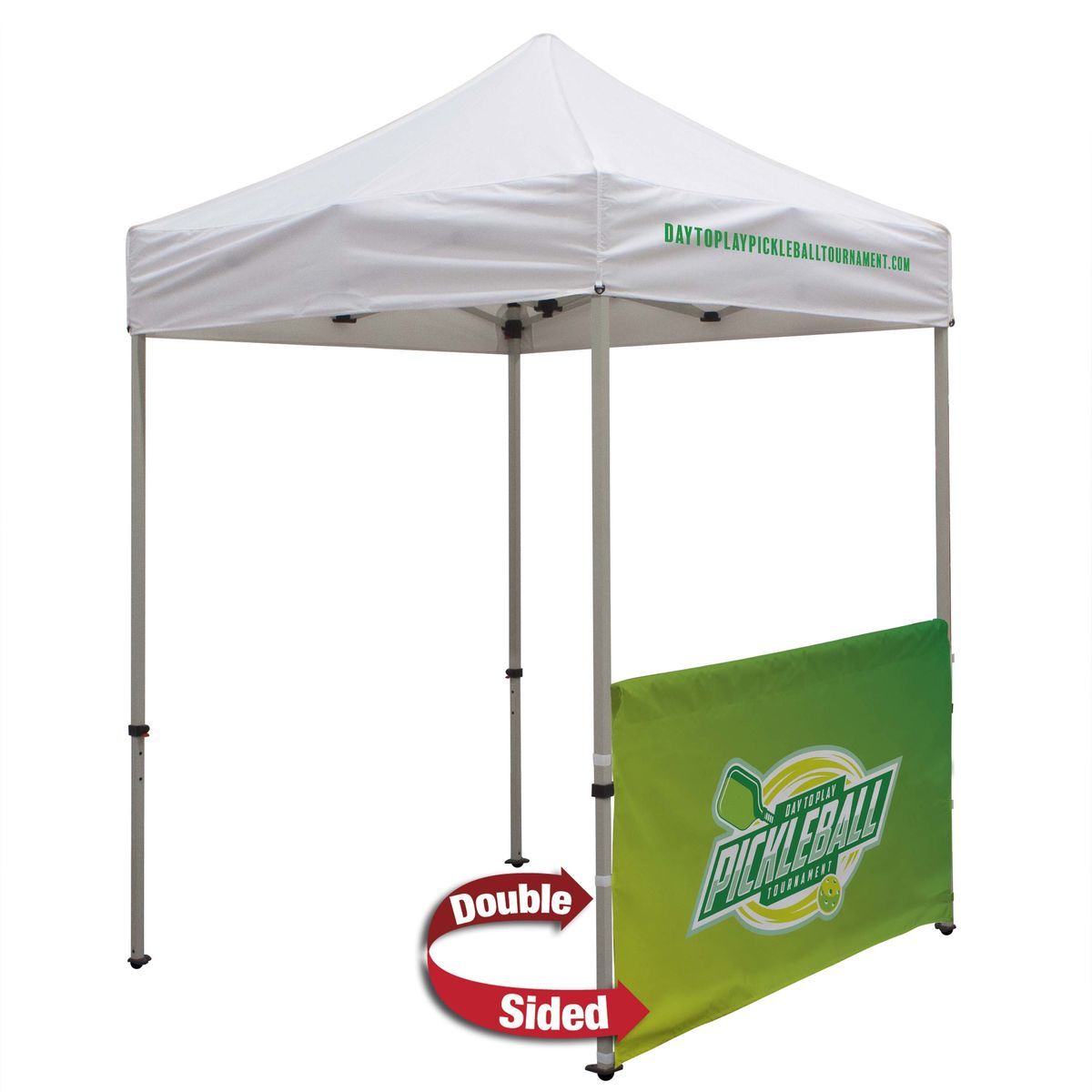 6' Tent Half Wall (Dye Sublimated, Double-Sided)