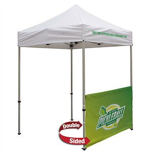 6' Tent Half Wall (Dye Sublimated, Double-Sided)