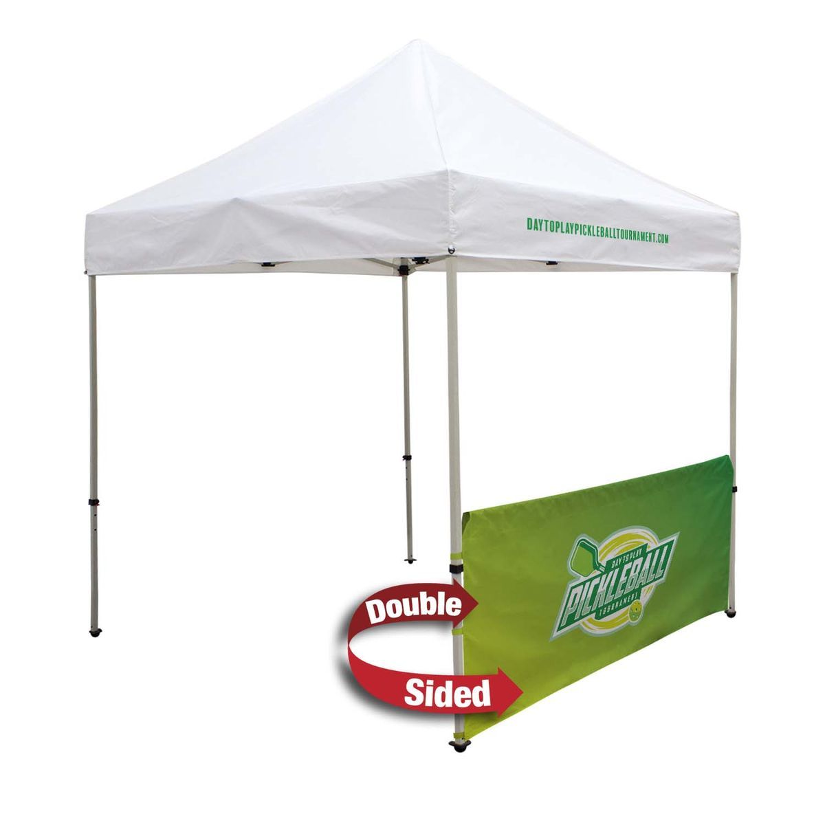 8' Tent Half Wall (Dye Sublimated, Double-Sided)