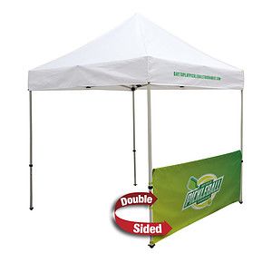 8' Tent Half Wall (Dye Sublimated, Double-Sided)