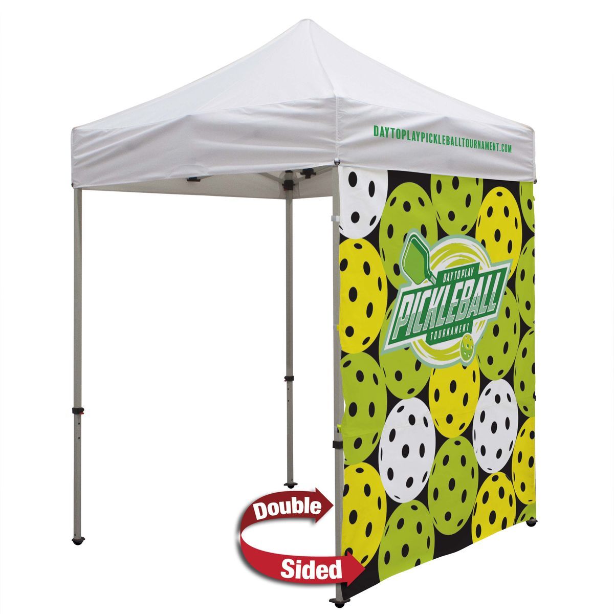 6' Tent Full Wall (Dye Sublimated, Double-Sided)